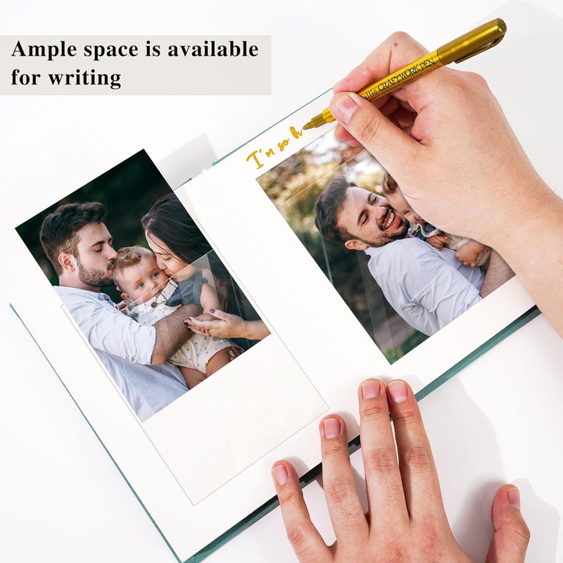 Remowith Premium Small Photo Album 4x6 with 30 Pockets, Linen Cover Memory Book with Writing Space Ideal for Wedding Photo Albums, Baby Books, and Travel Journals, Pink - Image 5